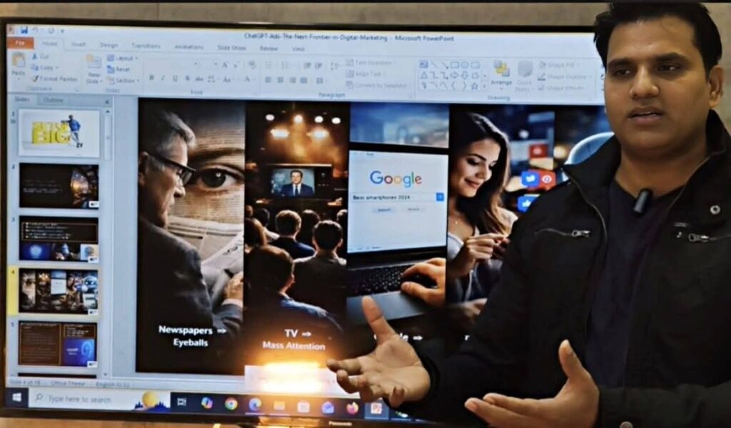 webinar on AI Tools taken by Amit yadav Founder of Setupbig AI Marketing academy