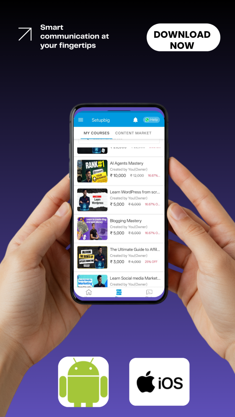 Setupbig Mobile Application