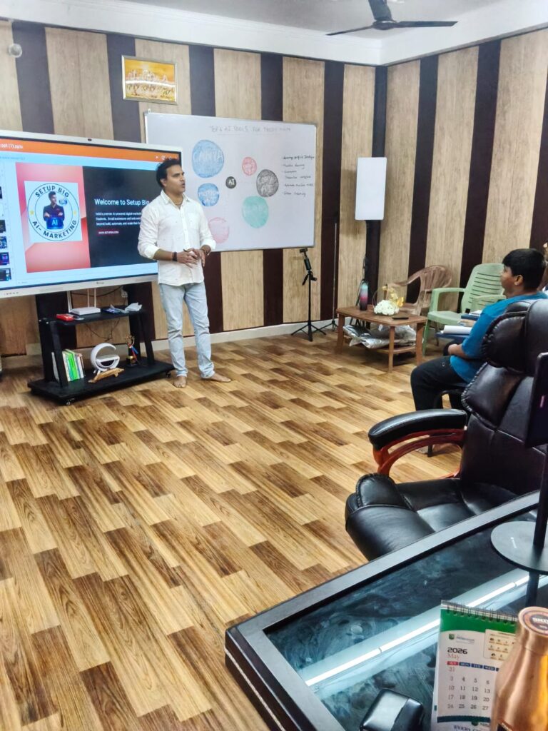 Setupbig AI marketing webinar for students